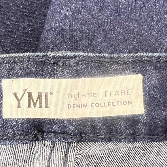 Sold YMI Denim Blue Collection High Rise Flare Bell Bottom Size 11/30 - Picture 10 of 10